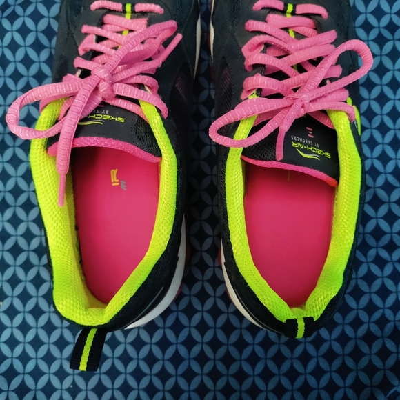 Skechers - women's pink skech air sport cross training sneakers. Size- 8.5 - Picture 7 of 7